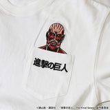 進撃の巨人 天竺 Tシャツ 半袖Tee 超大型巨人 sgk-2506