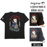 THE BRAVEMAN×BETTY BOOP ベティ・ブープ OE天竺 半袖Tシャツ bbb-2318