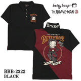 THE BRAVEMAN×BETTY BOOP ベティ・ブープ 半袖ポロシャツ bbb-2322