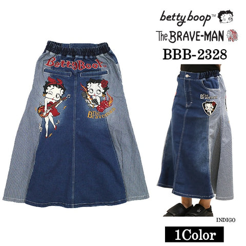 THE BRAVEMAN×BETTY BOOP ベティ・ブープ ストレッチ マーメイドスカート bbb-2328
