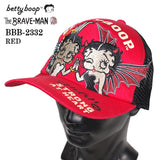 THE BRAVEMAN×BETTY BOOP ベティ・ブープ ツイルメッシュキャップ 帽子 bbb-2332