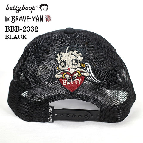 THE BRAVEMAN×BETTY BOOP ベティ・ブープ ツイルメッシュキャップ 帽子 bbb-2332