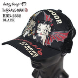 THE BRAVEMAN×BETTY BOOP ベティ・ブープ ツイルメッシュキャップ 帽子 bbb-2332