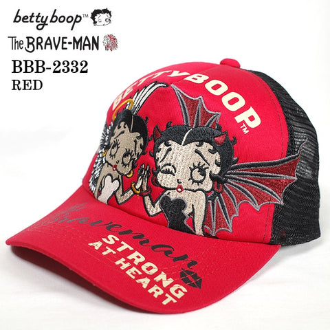 THE BRAVEMAN×BETTY BOOP ベティ・ブープ ツイルメッシュキャップ 帽子 bbb-2332