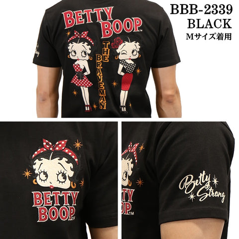 THE BRAVEMAN×BETTY BOOP ベティ・ブープ ブレイブマン コラボTee 天竺 半袖Tシャツ bbb-2339