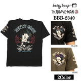 THE BRAVEMAN×BETTY BOOP ベティ・ブープ ブレイブマン コラボTee 天竺 半袖Tシャツ bbb-2340