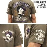 THE BRAVEMAN×BETTY BOOP ベティ・ブープ ブレイブマン コラボTee 天竺 半袖Tシャツ bbb-2340