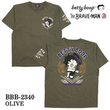 THE BRAVEMAN×BETTY BOOP ベティ・ブープ ブレイブマン コラボTee 天竺 半袖Tシャツ bbb-2340