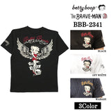 THE BRAVEMAN×BETTY BOOP ベティ・ブープ ブレイブマン コラボTee 天竺 半袖Tシャツ bbb-2341