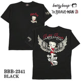 THE BRAVEMAN×BETTY BOOP ベティ・ブープ ブレイブマン コラボTee 天竺 半袖Tシャツ bbb-2341