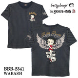 THE BRAVEMAN×BETTY BOOP ベティ・ブープ ブレイブマン コラボTee 天竺 半袖Tシャツ bbb-2341