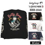 THE BRAVEMAN×BETTY BOOP ベティーブープ OE天竺長袖Tシャツ ロンTEE bbb-2343