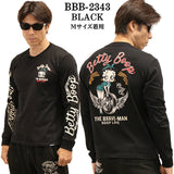 THE BRAVEMAN×BETTY BOOP ベティーブープ OE天竺長袖Tシャツ ロンTEE bbb-2343