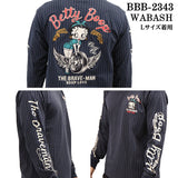 THE BRAVEMAN×BETTY BOOP ベティーブープ OE天竺長袖Tシャツ ロンTEE bbb-2343