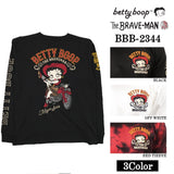 THE BRAVEMAN×BETTY BOOP ベティーブープ 天竺長袖Tシャツ bbb-2344