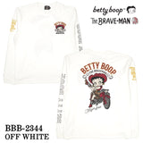 THE BRAVEMAN×BETTY BOOP ベティーブープ 天竺長袖Tシャツ bbb-2344