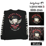 THE BRAVEMAN×BETTY BOOP ベティーブープ OE天竺長袖Tシャツ ロンTEE bbb-2345