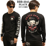 THE BRAVEMAN×BETTY BOOP ベティーブープ OE天竺長袖Tシャツ ロンTEE bbb-2345