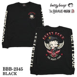 THE BRAVEMAN×BETTY BOOP ベティーブープ OE天竺長袖Tシャツ ロンTEE bbb-2345