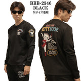 THE BRAVEMAN×BETTY BOOP ベティーブープ 起毛プレーティング プルオーバー ロンTEE bbb-2346