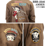 THE BRAVEMAN×BETTY BOOP ベティーブープ 起毛プレーティング プルオーバー ロンTEE bbb-2346