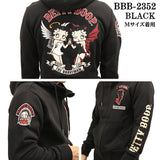 BETTY BOOP×THE BRAVEMAN ブレイブマン ベティ・ブープ 裏毛フルジップパーカー bbb-2352