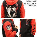 BETTY BOOP×THE BRAVEMAN ブレイブマン ベティ・ブープ 裏毛フルジップパーカー bbb-2352