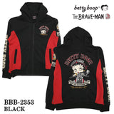 BETTY BOOP×THE BRAVEMAN ブレイブマン ベティ・ブープ 裏毛フルジップパーカー bbb-2353