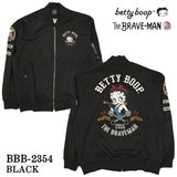 THE BRAVEMAN×BETTY BOOP ベティーブープ 起毛プレーティング MA-1ジャケット bbb-2354