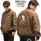 THE BRAVEMAN×BETTY BOOP ベティーブープ 起毛プレーティング MA-1ジャケット bbb-2354