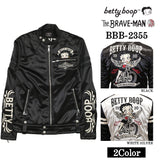 THE BRAVEMAN×BETTY BOOP ベティーブープ ボンディング ライダースジャケット bbb-2355