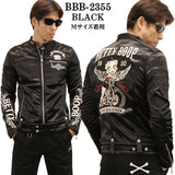 THE BRAVEMAN×BETTY BOOP ベティーブープ ボンディング ライダースジャケット bbb-2355