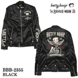 THE BRAVEMAN×BETTY BOOP ベティーブープ ボンディング ライダースジャケット bbb-2355