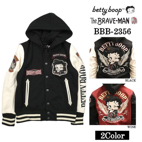 THE BRAVEMAN×BETTY BOOP ベティーブープ ボンディング スタジャン bbb-2356