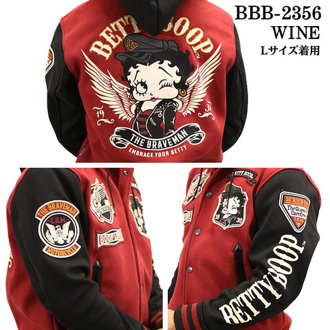 THE BRAVEMAN×BETTY BOOP ベティーブープ ボンディング スタジャン bbb-2356