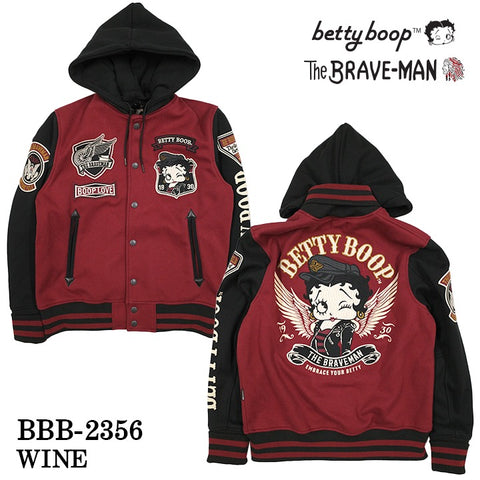 THE BRAVEMAN×BETTY BOOP ベティーブープ ボンディング スタジャン bbb-2356