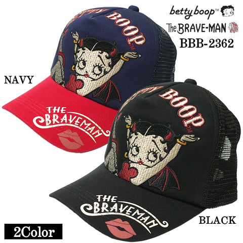 THE BRAVEMAN×BETTY BOOP ベティ・ブープ ツイルメッシュキャップ 帽子 bbb-2362