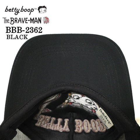 THE BRAVEMAN×BETTY BOOP ベティ・ブープ ツイルメッシュキャップ 帽子 bbb-2362