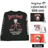 THE BRAVEMAN×BETTY BOOP ベティーブープ 天竺 長袖Tシャツ ロンTEE bbb-2401