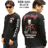 THE BRAVEMAN×BETTY BOOP ベティーブープ 天竺 長袖Tシャツ ロンTEE bbb-2401