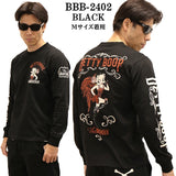 THE BRAVEMAN×BETTY BOOP ベティーブープ 天竺 長袖Tシャツ ロンTEE bbb-2402