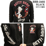 THE BRAVEMAN×BETTY BOOP ベティーブープ 天竺 長袖Tシャツ ロンTEE bbb-2403