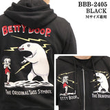 THE BRAVEMAN×BETTY BOOP ブレイブマン ベティ・ブープ 裏毛フルジップパーカー bbb-2405