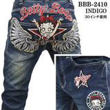 THE BRAVEMAN×BETTY BOOP ブレイブマン ベティ・ブープ コラボ スキニー デニムパンツ スリム ジーンズ ボトム bbb-2410