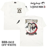 THE BRAVEMAN×BETTY BOOP ベティーブープ 天竺 半袖Tシャツ bbb-2412