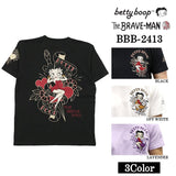 THE BRAVEMAN×BETTY BOOP ベティーブープ 天竺 半袖Tシャツ bbb-2413