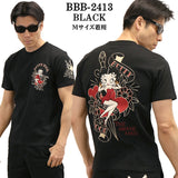 THE BRAVEMAN×BETTY BOOP ベティーブープ 天竺 半袖Tシャツ bbb-2413