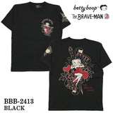 THE BRAVEMAN×BETTY BOOP ベティーブープ 天竺 半袖Tシャツ bbb-2413