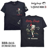 THE BRAVEMAN×BETTY BOOP ブレイブマン ベティーブープ コラボ 天竺 半袖Tシャツ bbb-2415