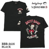 THE BRAVEMAN×BETTY BOOP ベティーブープ 天竺 半袖Tシャツ bbb-2416